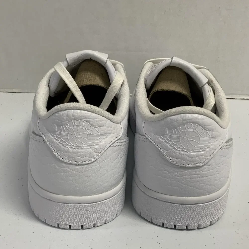 Air Jordan 1 Retro Swooshless Low Triple White 872782 100 Size 7 Men Size 8.5 WM